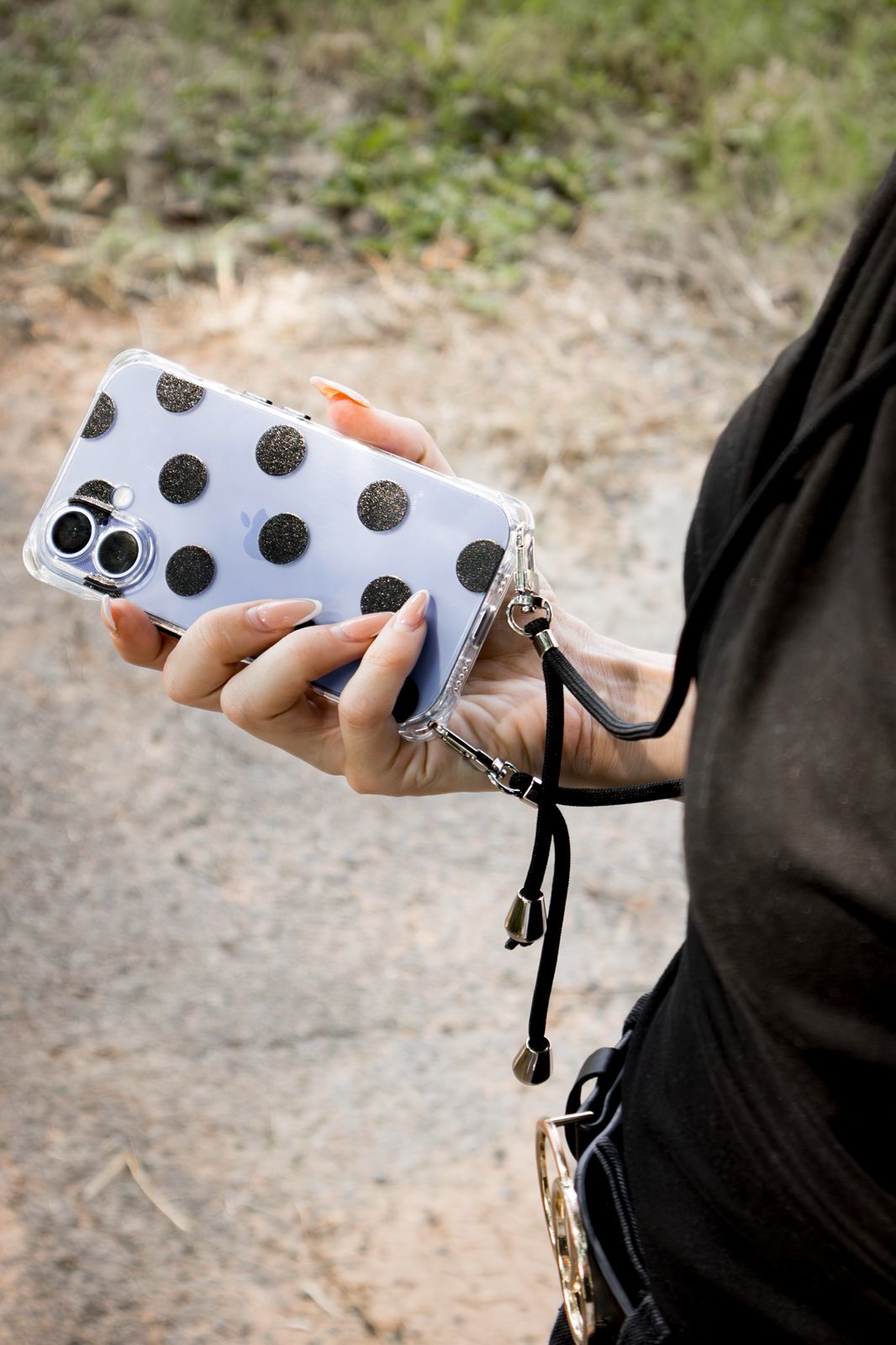 Polkadot Phone Case with Strap