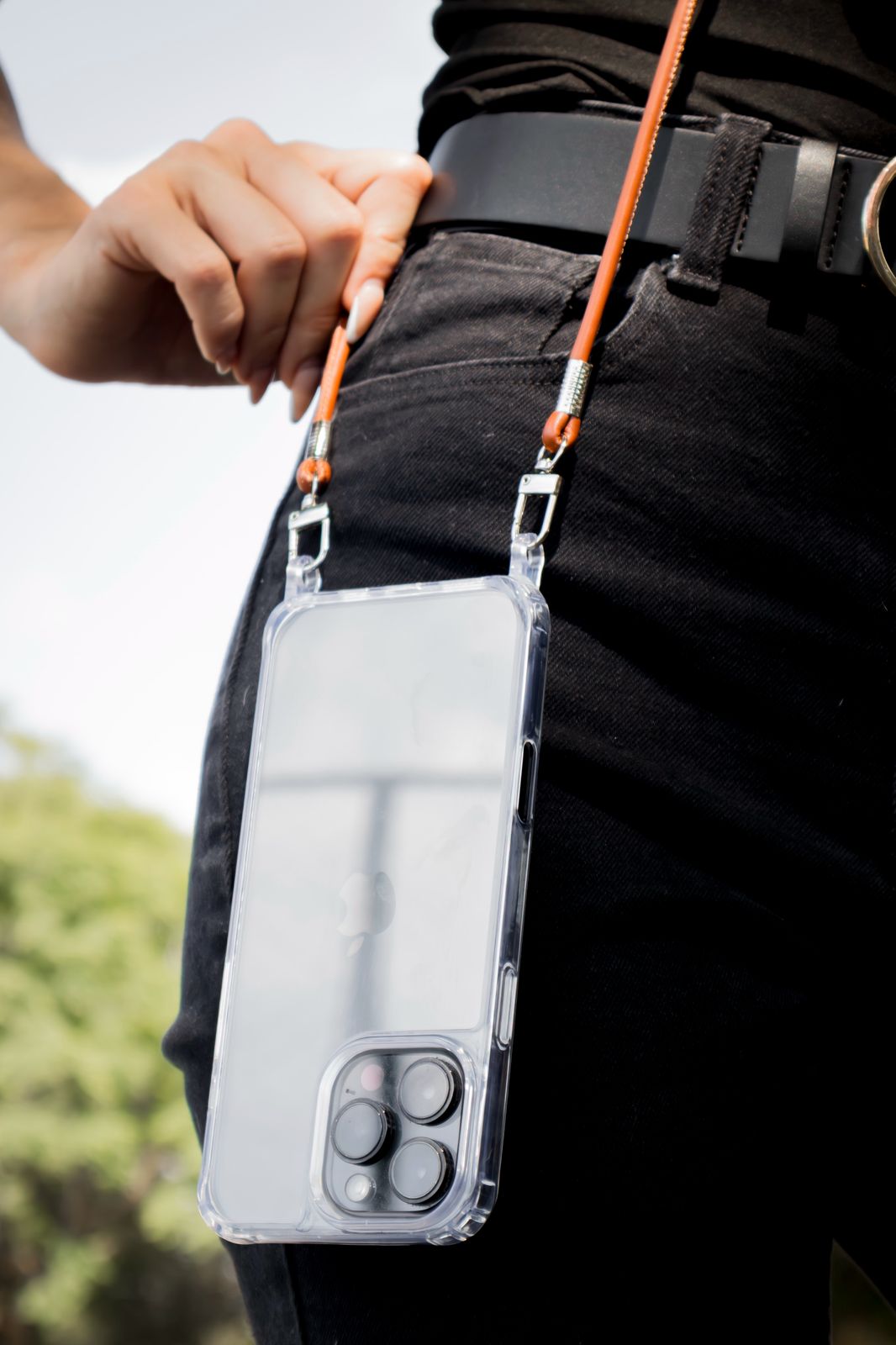 Phone Case With Leather Strap