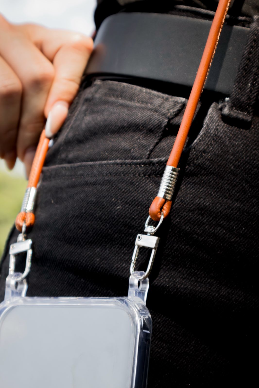 Phone Case With Leather Strap